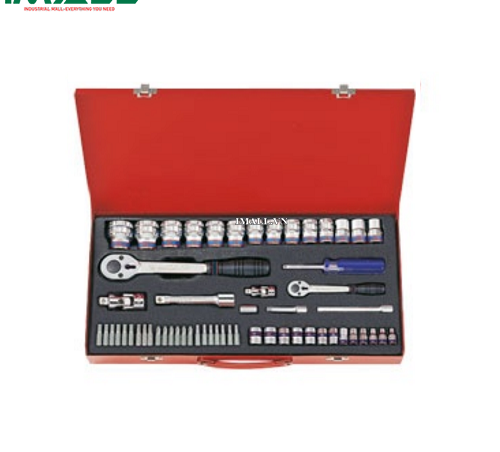 Bộ tuýp 58 chi tiết hệ mét Kingtony 7558MR (1/4" + 1/2")