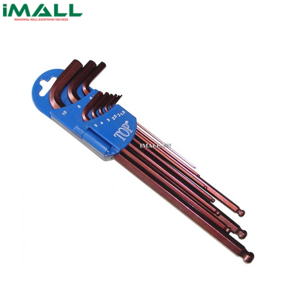 Bộ Lục Giác 9 Cây Hệ Mét Xi Nâu TOP AWT-30004-BK (1.5-10mm)