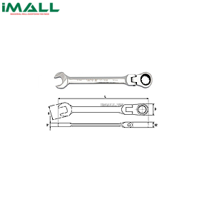 Cờ lê vòng miệng tự động lắc léo Yato YT-1686 (20mm)