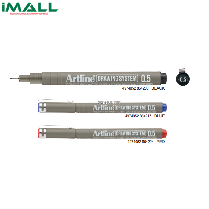 Bút lông kim màu đỏ Artline Drawing System EK-235N (0.5mm)