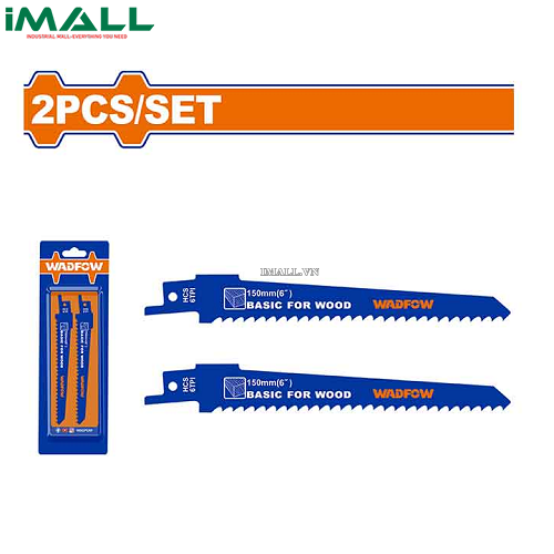 Bộ 2 lưỡi cưa kiếm (cưa gỗ)150x19x1.2mm Wadfow WJT611D