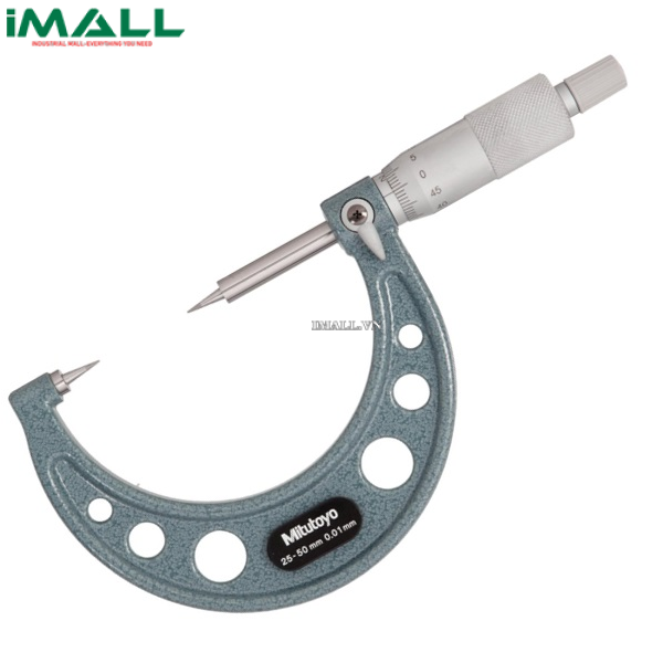 Panme đo ngoài cơ khí đầu nhọn (đầu típ car-bon) Mitutoyo 112-167 (50-75mm/ 0.01mm)
