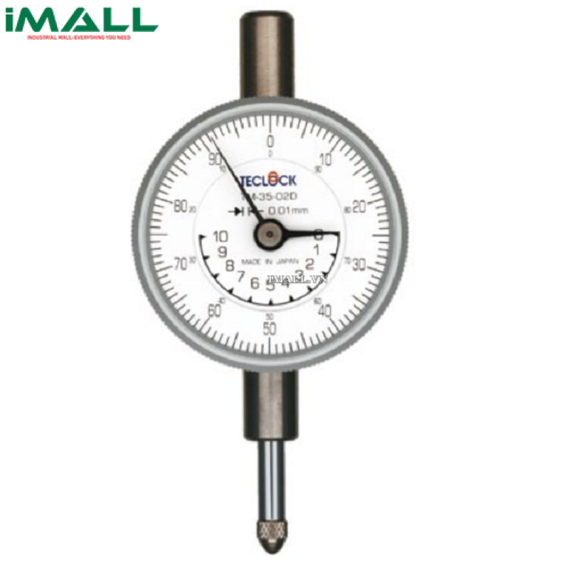 Đồng hồ so loại nhỏ TECLOCK TM-35-02Df (10mm, 0.01mm)