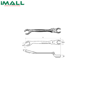 Cờ lê 2 đầu miệng loe lắc léo Yato YT-0184 (12mm)