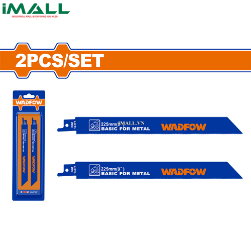 Bộ 2 lưỡi cưa kiếm (cưa kim loại) 225mm(9") Wadfow WJT1122BF