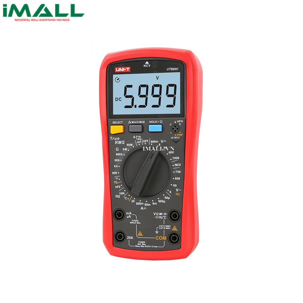 Đồng hồ vạn năng UNI-T UT890C (1000V, 20A, True RMS, ±0.5%)