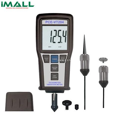 Máy đo độ rung PCE VT 204-ICA (0.5~199.9 m/s²; 0.5~199.9 mm/s; 0.005~1.999 mm, kèm Certificate ISO)