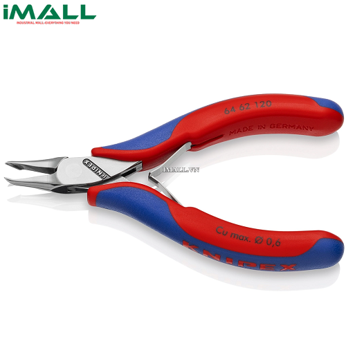 Kìm Cắt Linh Kiện Electronics Oblique Mặt Cắt α = 65° Knipex 64 62 120