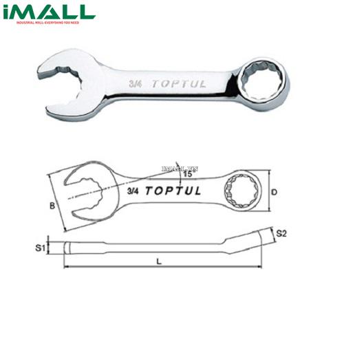 Cờ lê đầu vòng miệng 5/16 Toptul ACAG1010