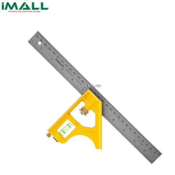 Thước vuông kết hợp cán cầm nhựa Stanley 46-028 (12”)