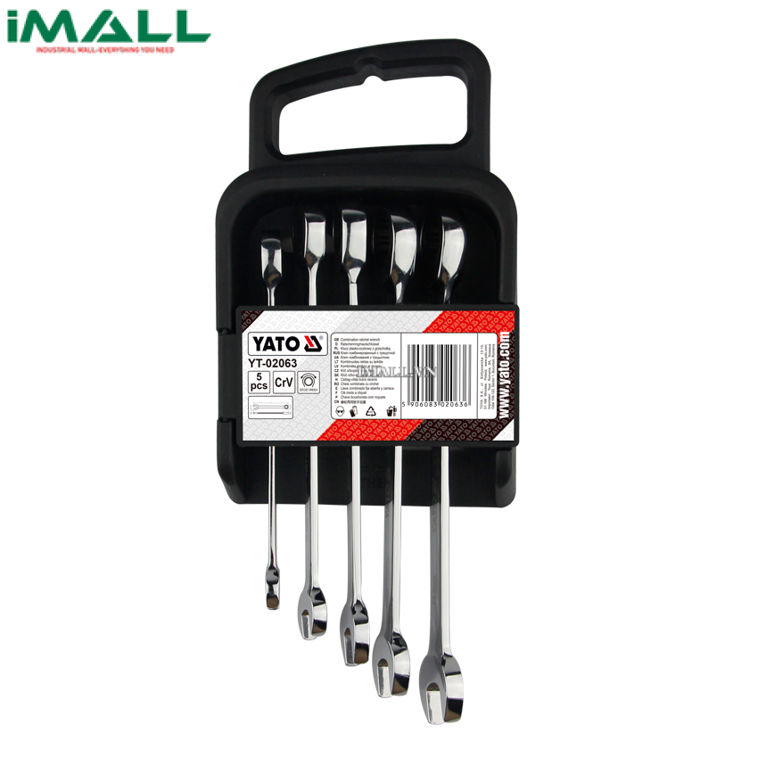 Bộ cờ lê vòng miệng đảo chiều 5 chi tiết Yato YT-02063 (8-14mm)