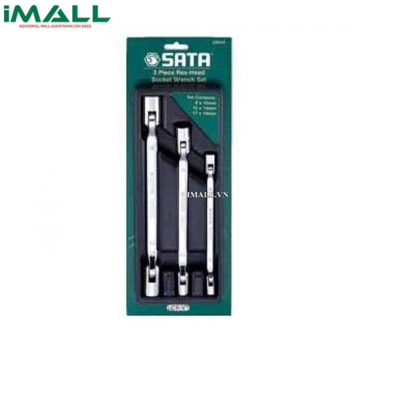 Bộ đầu tuýp lắc léo 3 chi tiết SATA (8~19mm) 09044