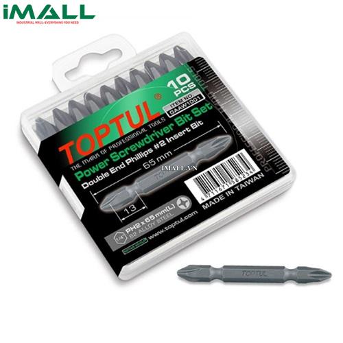 Bộ mũi vít bake 10 chi tiết PH2x65mm Toptul GAAW1001