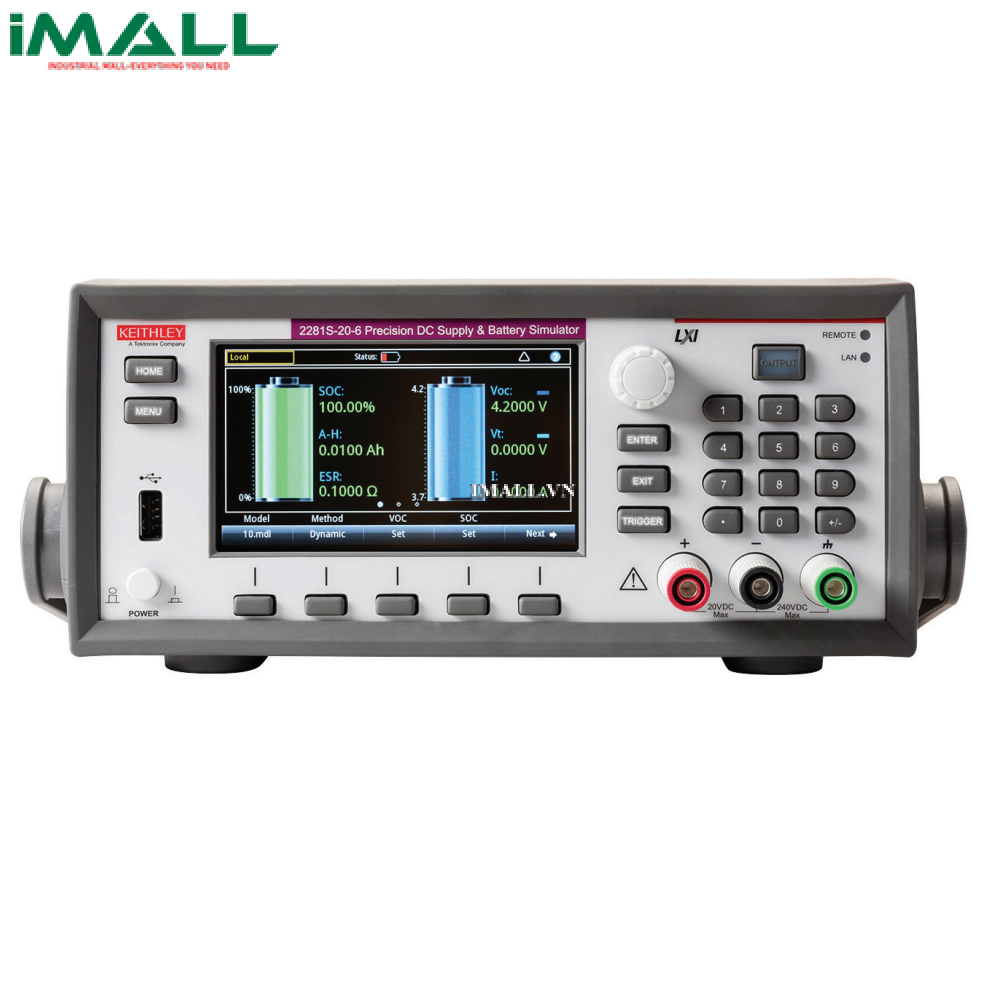 Mô phỏng PIN và nguồn một chiều KEITHLEY 2281S-20-6