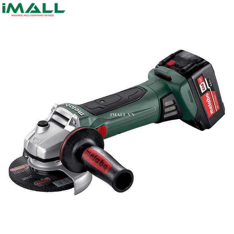 Máy mài góc không dây METABO W 18 LTX 125 QUICK (18V 2x4Ah Li-ion) (602174610)