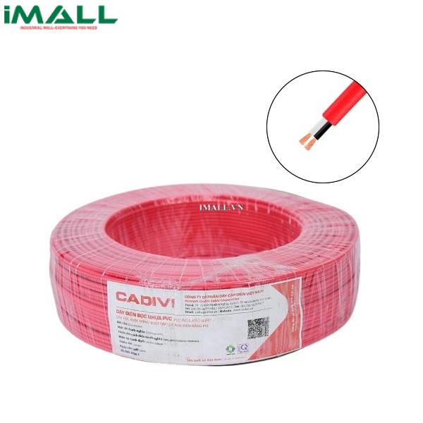 Dây điện đơn cứng Cadivi VC-0.75 mm2 (Đỏ) – 300/500V