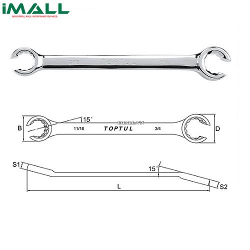 Cờ lê 2 đầu miệng TOPTUL AFAA2428