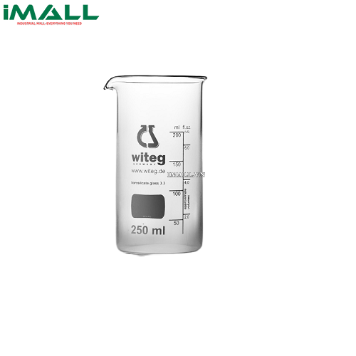 Cốc đong cao thành có logo Witeg WITEG 5 502 050 B (50ml; 10 cái)