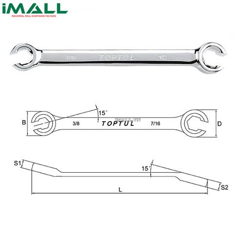 Cờ lê 2 đầu miệng TOPTUL AFAA1416