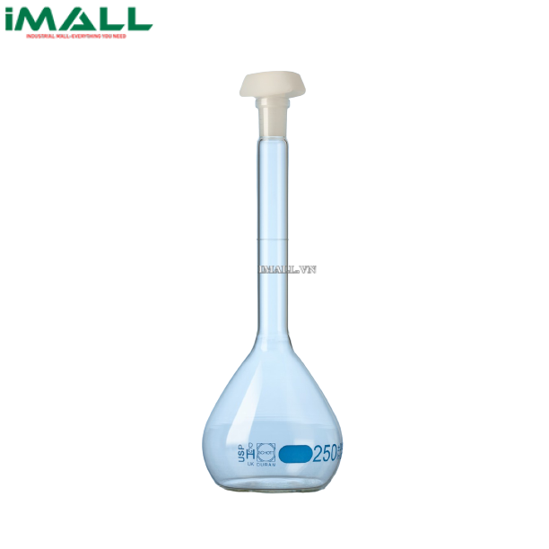 Bình định mức 1000ml A 24/29 vạch xanh, nút nhựa Duran 246785457