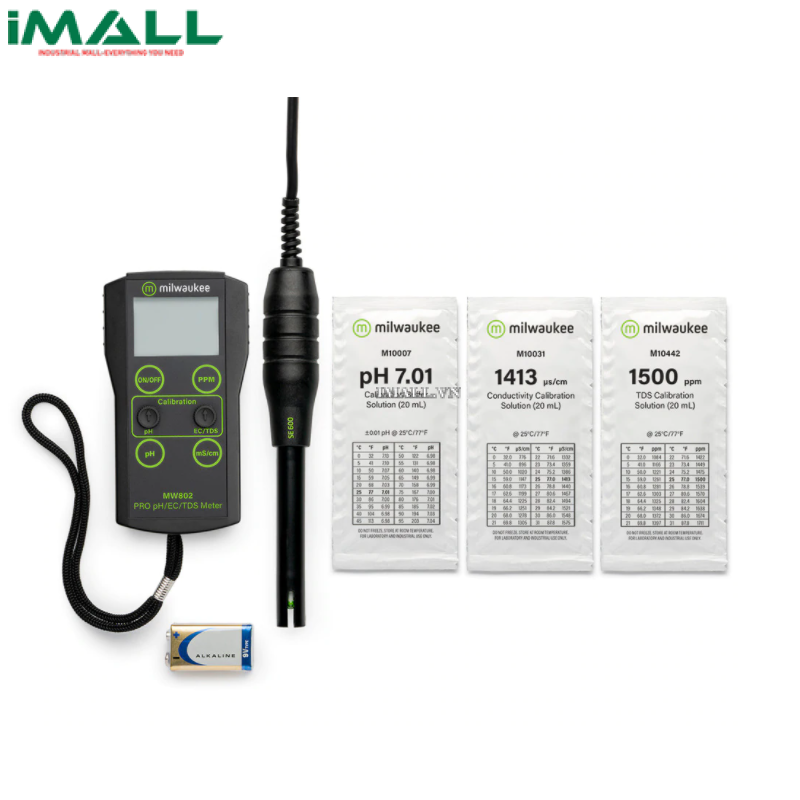 Máy đo pH/EC/TDS cầm tay Milwaukee MW802 PRO