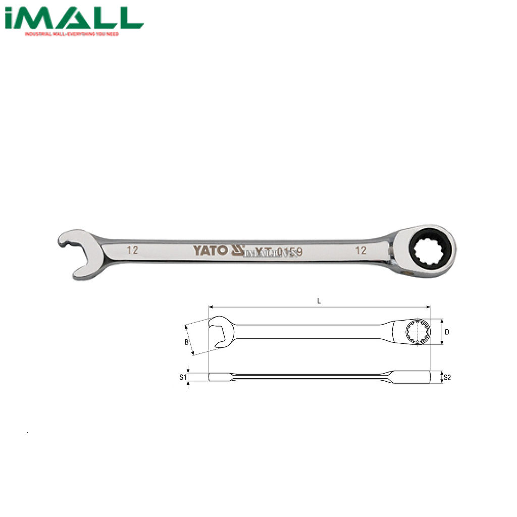 Cờ lê vòng miệng tháo nhanh Yato YT-0161 (14mm)
