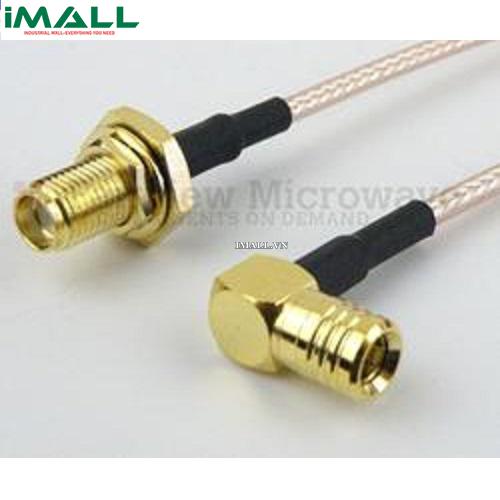 Cáp SMA Female Bulkhead - RA Push-On SMB Male Fairview FMC1226315 ( RG-316 Coax; 3 GHz )