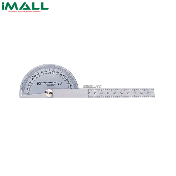 Thước đo góc bán nguyệt (phủ SATIN) Niigata Seiki PRT-300S (008300, 300mm/1mm)