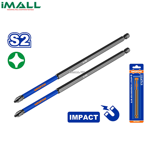 Bộ 2 Mũi bắt vít đóng PH2 250mm Wadfow WSV6K66