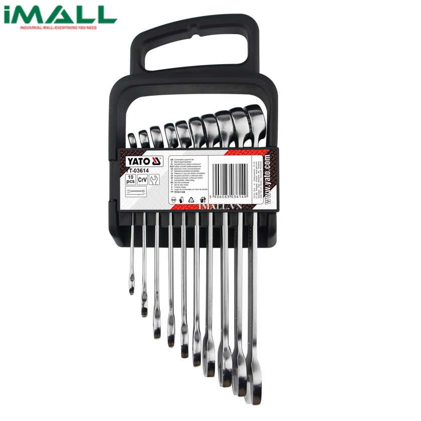Bộ cờ lê vòng miệng 10 chi tiết Yato YT-03614 (8-19mm)