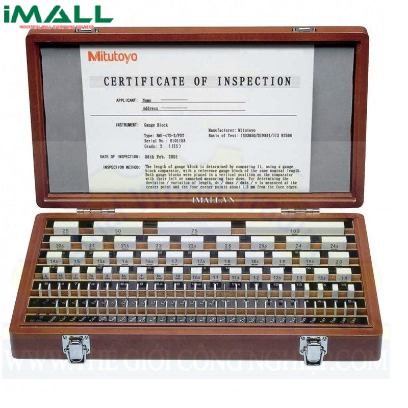 Bộ căn mẫu Mitutoyo 516-942-10 (thép,103 chi tiết, cấp 0)