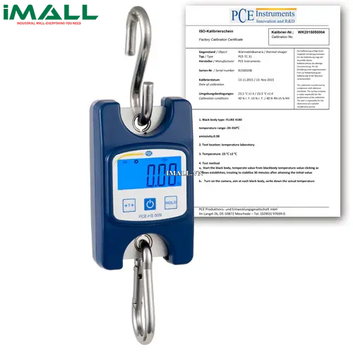 Cân cẩu (50 kg, 0.2kg, kèm Certificate ISO) PCE-HS 50N-ICA