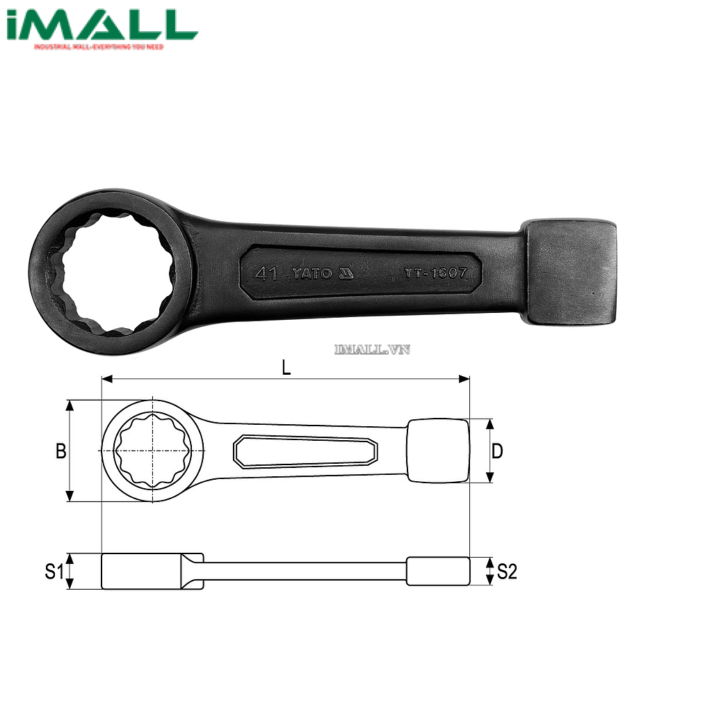 Cờ lê vòng đóng Yato YT-1610 (55mm)
