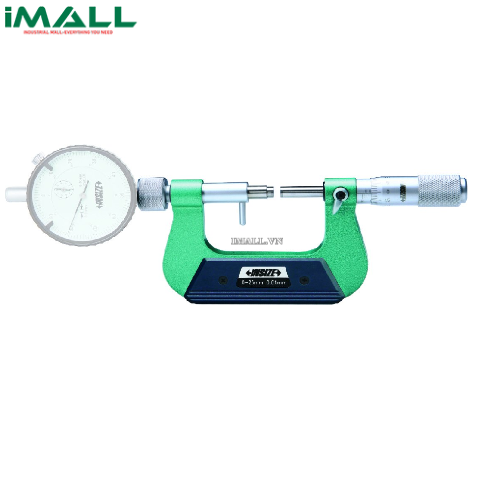 Panme có đồng hồ so INSIZE 3331-125A (100-125mm, 0.01mm)