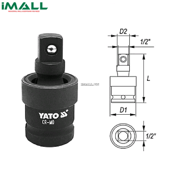 Khẩu nối Yato YT-1064 (1/2")