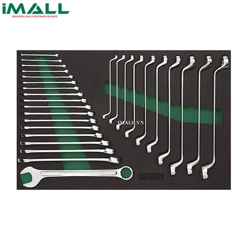 Bộ cờ lê vòng miệng 28 món (AAEX: 8~27mm, AAEI: 6x7 ~ 24x27mm) Toptul GVD2801