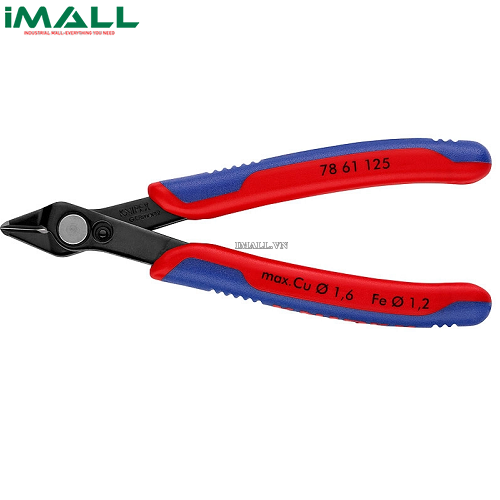 Kìm Cắt Linh Kiện Super Knips® Lưỡi 64 HRC, cắt dây Ø 0.2-1.6 mm Knipex 78 61 125