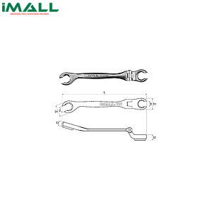Cờ lê 2 đầu miệng loe lắc léo Yato YT-0186 (14mm)
