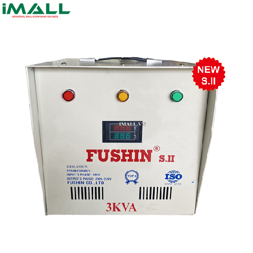 Cách ly 3P 380V/220V 3KVA - Dây Nhôm Fushin S.IICL3P-3K