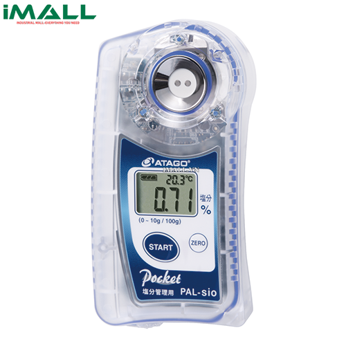 Khúc xạ kế điện tử đo độ mặn ATAGO PAL-sio (0~10.0%, 5.0~100.0° C, Cat.No.4100)