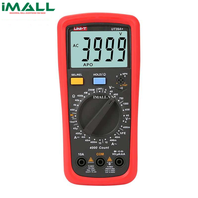 Đồng hồ vạn năng UNI-T UT39C+ (1000V, 10A, ±0.5%)