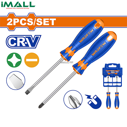 Bộ 2 tua vít dẹp & bake Wadfow WSS1302