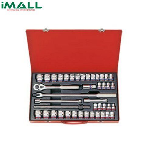 Bộ tuýp 42 chi tiết hệ inch &amp; hệ mét Kingtony 4042CR (1/2")