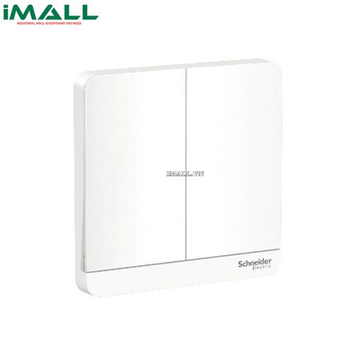 Công tắc đôi 1 chiều có đèn Schneider E8332L1LED_WE_G19