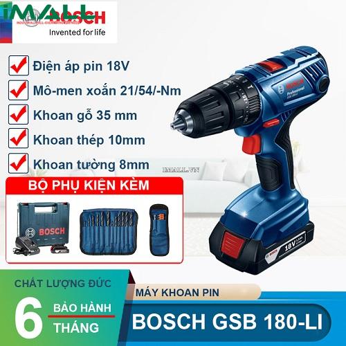 Máy khoan pin BOSCH GSB 180-LI (06019F83K1)