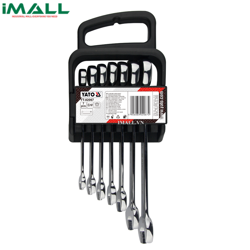 Bộ cờ lê vòng miệng đảo chiều 7 chi tiết Yato YT-02067 (10-17mm)