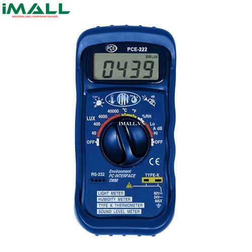 Máy đo nhiệt độ, độ ẩm, ánh sáng, tiếng ồn PCE-222
