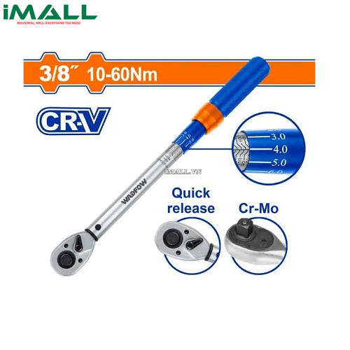 Cần siết lực 3/8" 10-60Nm Wadfow WWQ1D38