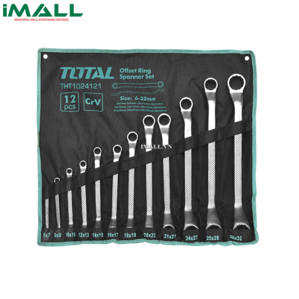 Bộ cờ lê hai đầu vòng 12 chi tiết (6-32mm) Total THT1024121