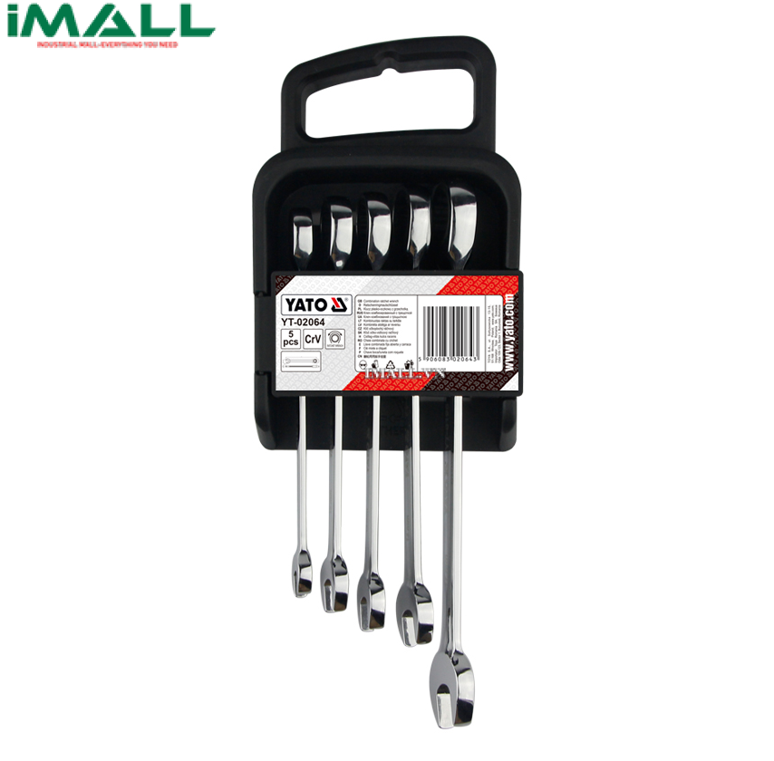 Bộ cờ lê vòng miệng đảo chiều 5 chi tiết Yato YT-02064 (10-15mm)